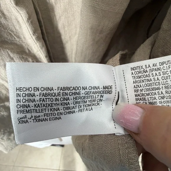 Zara Belted Textured Women's Long Sleeve Kimono Jacket In Beige/Tan Size M/L NWT - Picture 8 of 16